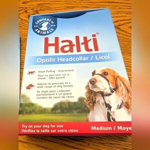 Halti optifit head collar stops pulling. New with tags, size m (16.5-21" neck)